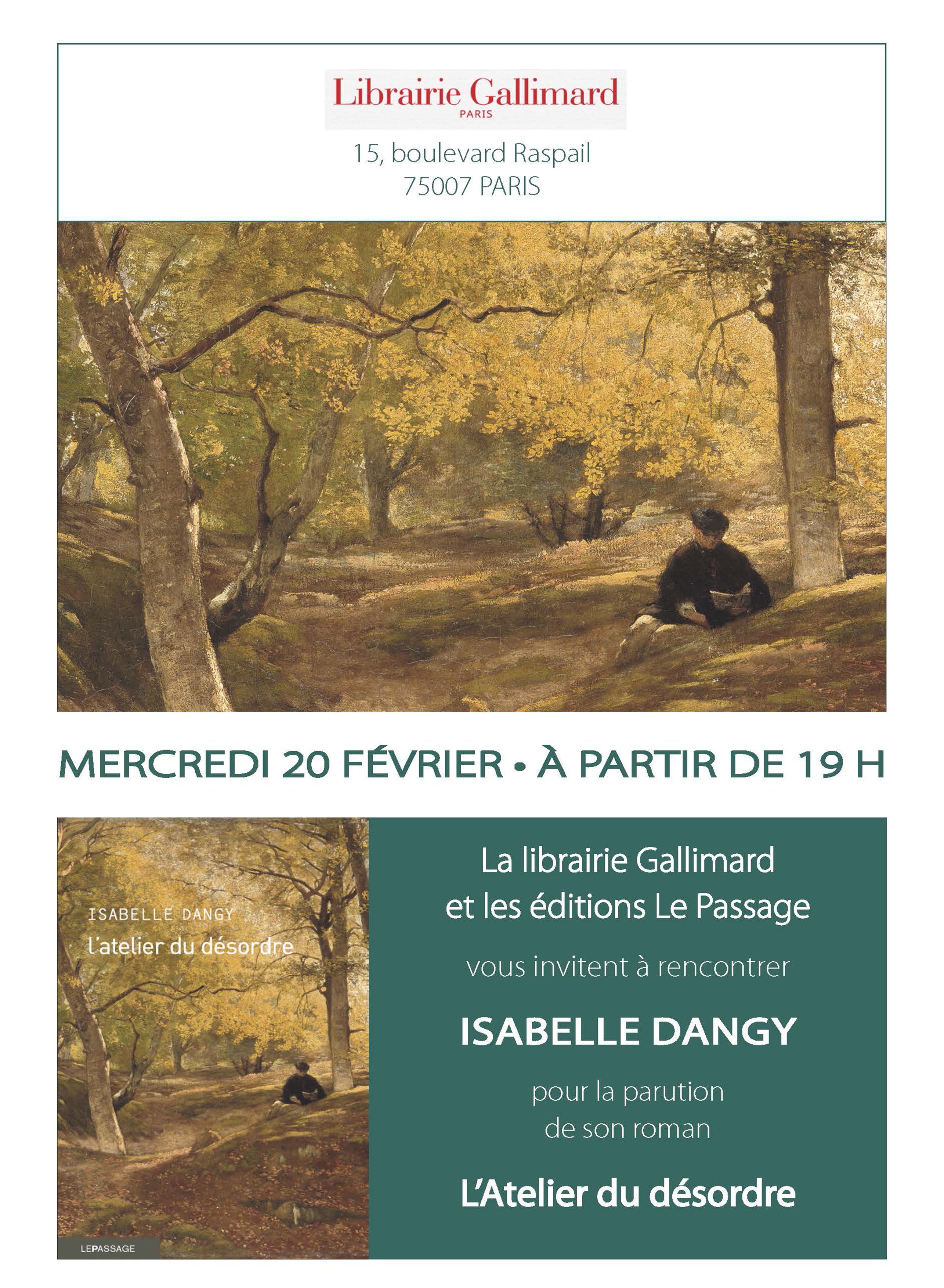 Affichette Dangy Gallimard